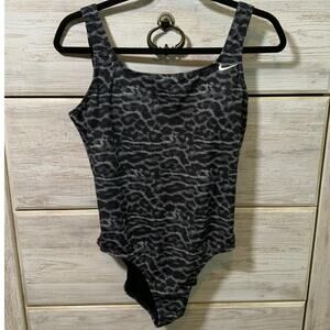 Nike Leopard Print One-Piece Swimsuit - Size Large